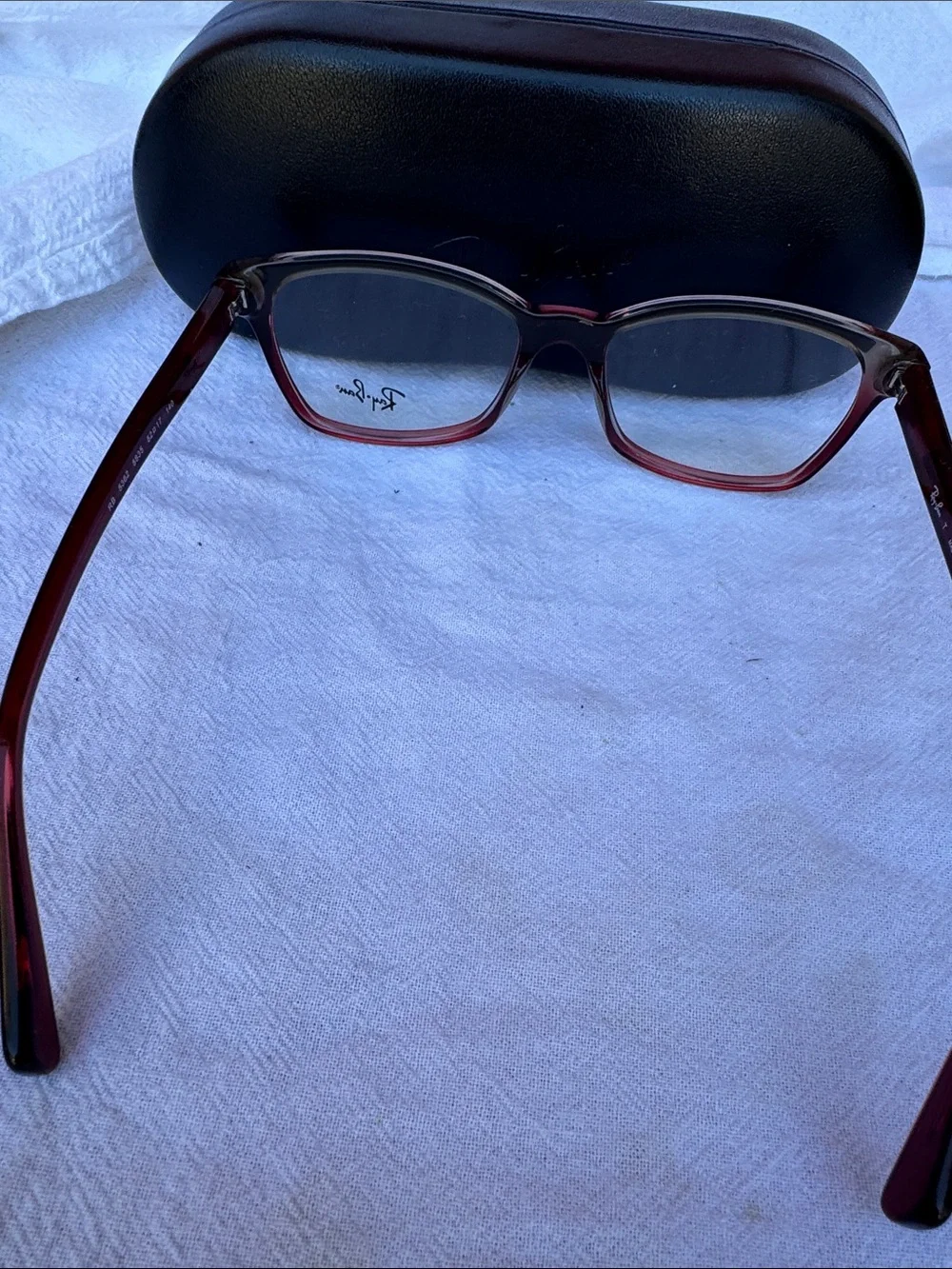 Ray-Ban Women's brown fade to Red  Gradient Optical Glasses